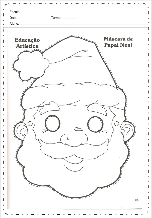 Pai Natal Articulado para Colorir e Construir - Papai Noel Articulado para  Imprimir - Brinquedos de Papel