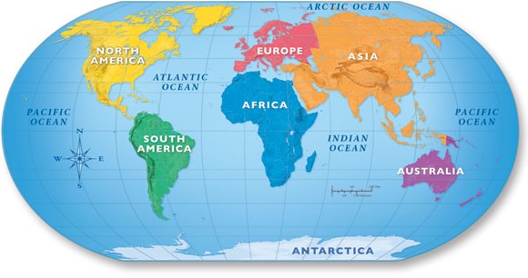 Mapa Mundi Continentes Pa 237 Ses E Estados Mapas De 6488