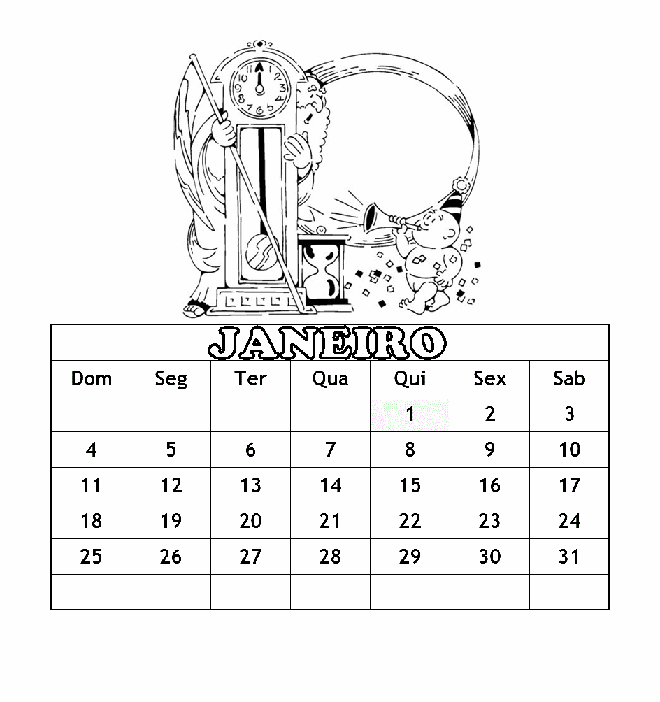 Calendário 2021 para Imprimir