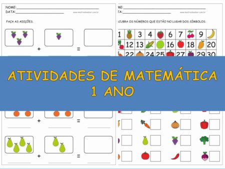 Atividades de Matemática 1° Ano: Melhores Ideias para Imprimir capa
