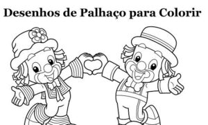 Palhaço para colorir educação infantil: Diversão e aprendizado desenhos de palhaco para colorir 19 1 e1593535833927