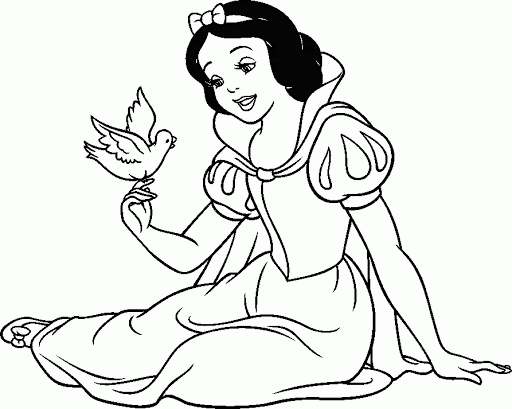 Princesas da Disney desenhos para colorir imprimir e pintar