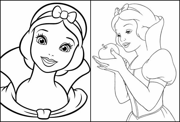 60 Desenhos de Princesas para Imprimir e Colorir