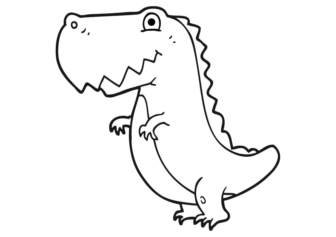 Динозаврик чб