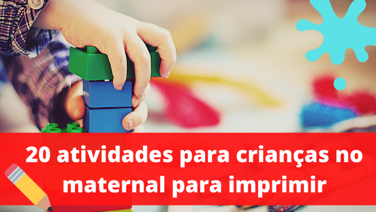 Atividades para crianças no maternal