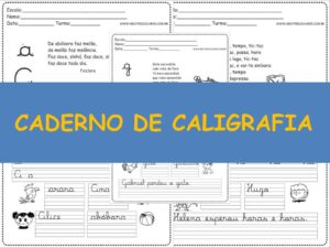 Atividades de Caligrafia para Imprimir: 30 Atividades para Imprimir Caderno de Caligrafia