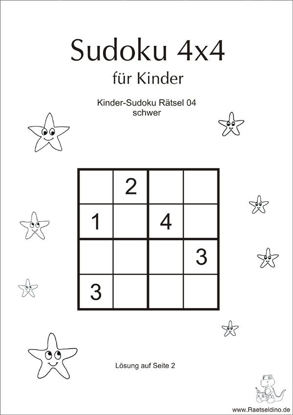 12 Atividades de Sudoku para crianças - Educação infantil e