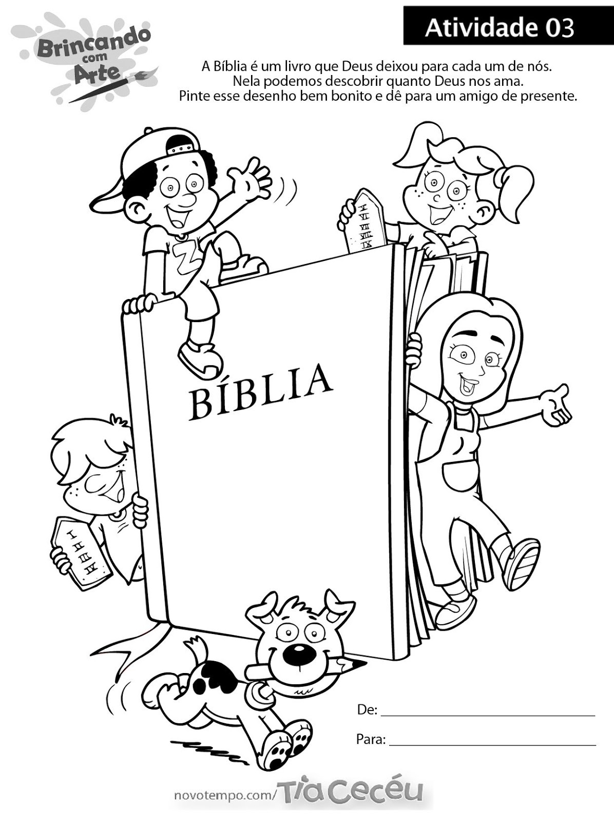 Atividade sobre a Bíblia