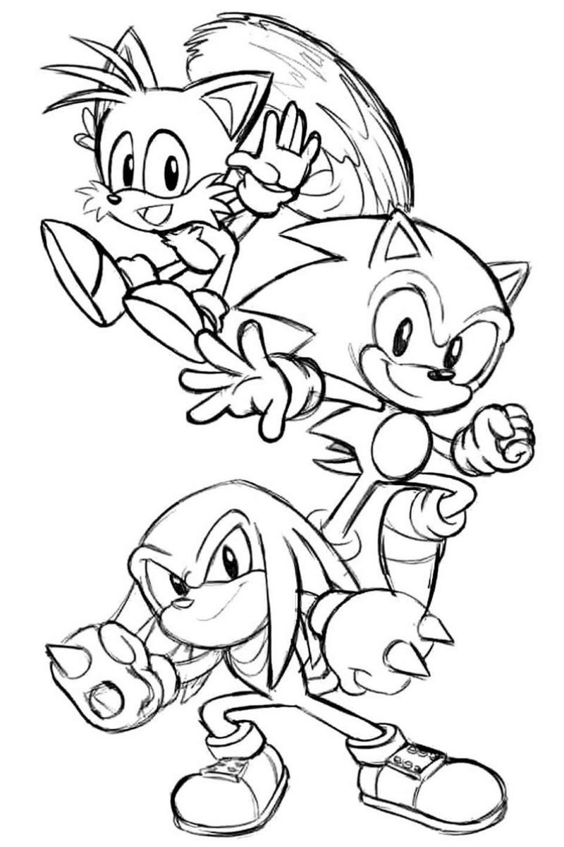 Desenhos Sonic Para Imprimir e Colorir
