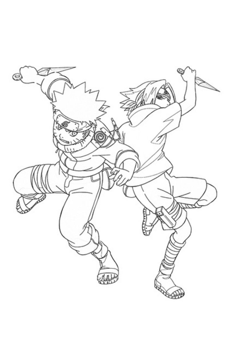 desenhos Naruto para imprimir e colorir