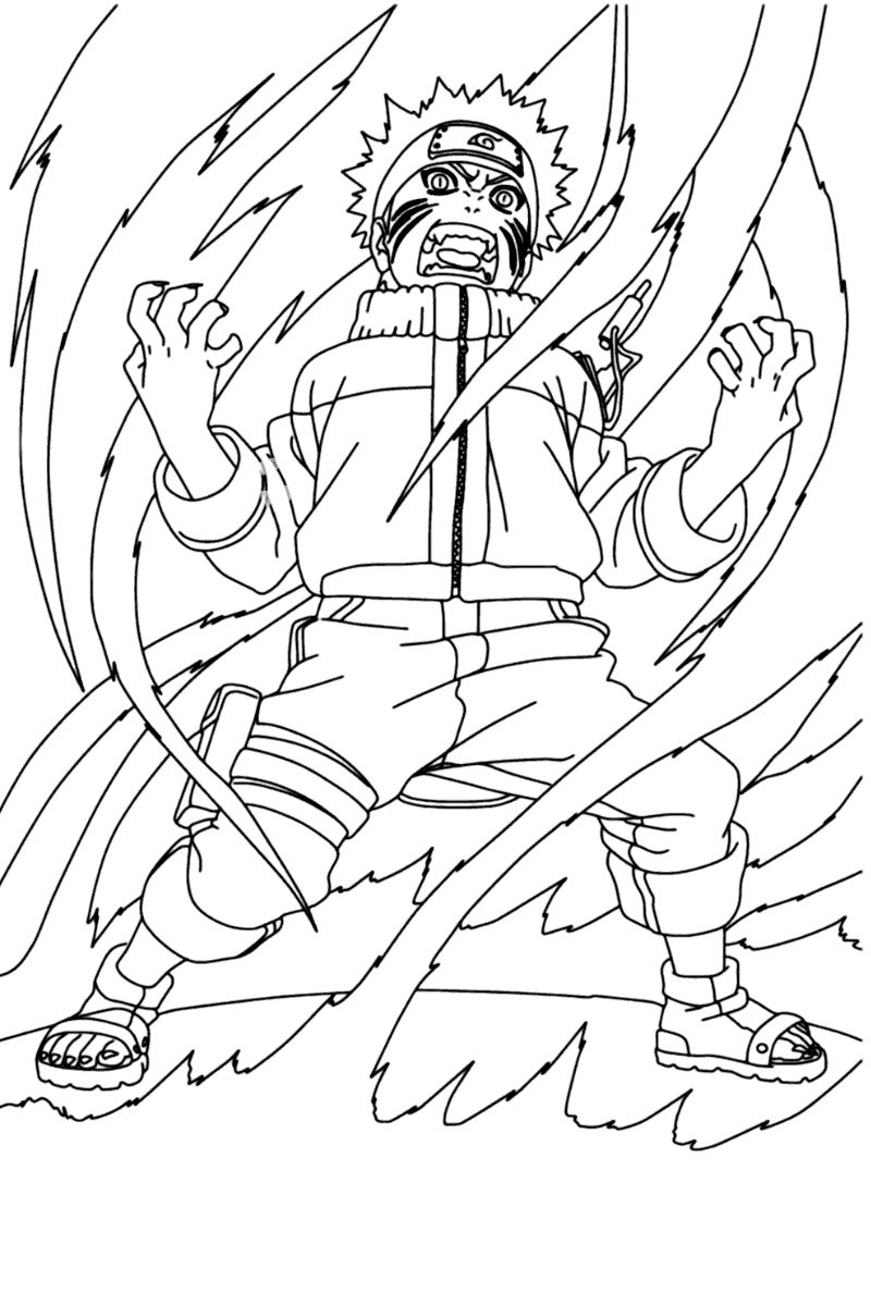 desenhos Naruto para imprimir e colorir