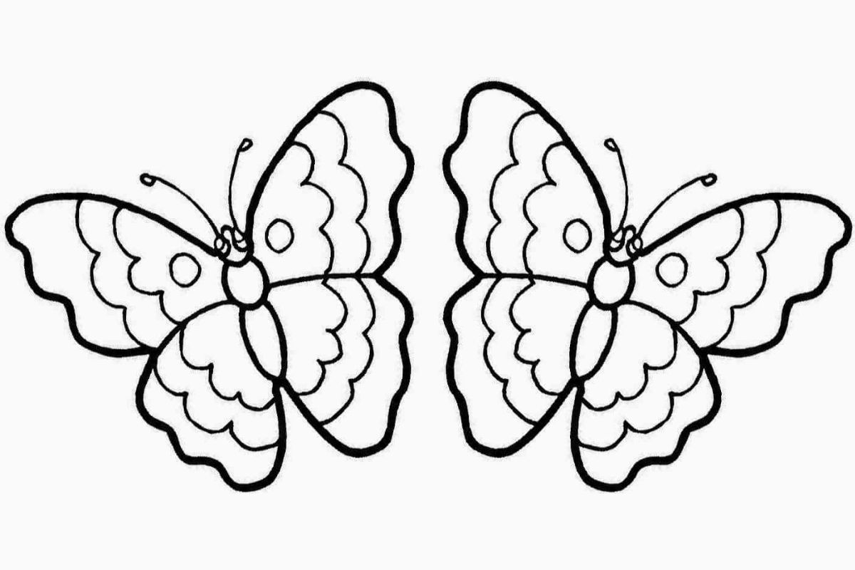 Desenhos para Desenhar na Parede: borboletas